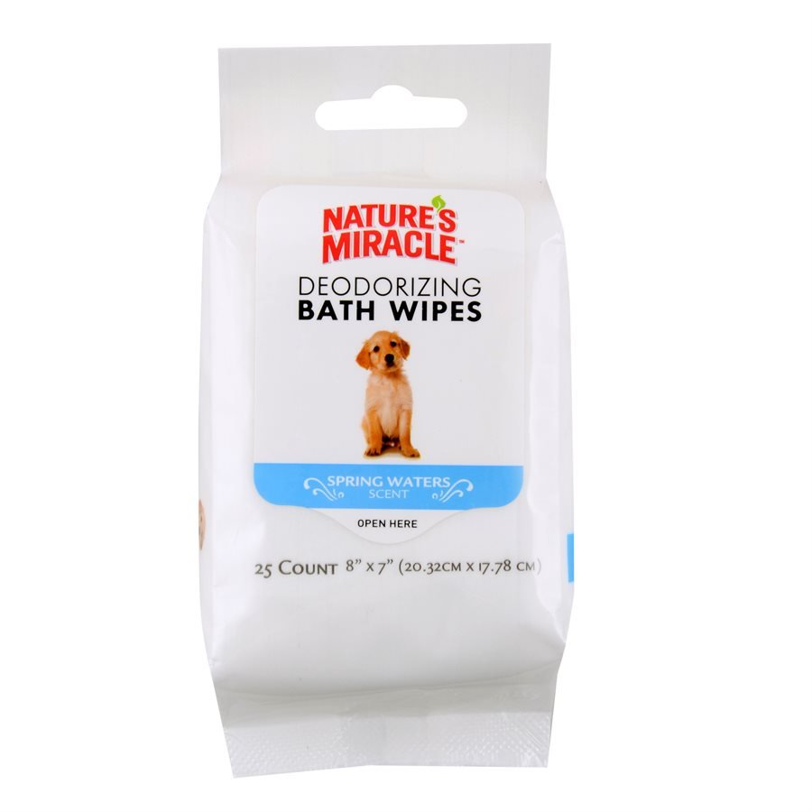 UPG Nature's Miracle Supreme Odor Control Wipes Spring Waters – Paws &  Claws Online