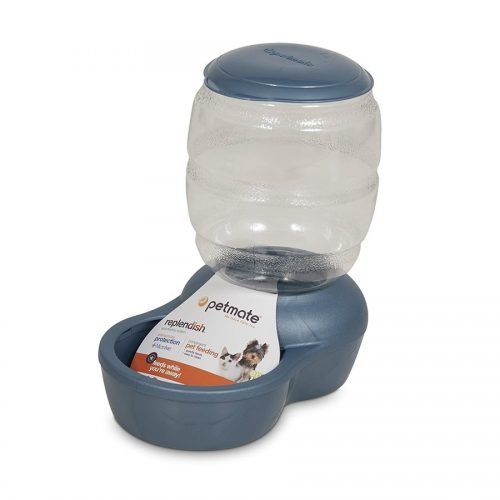 Petmate Replendish 2 LB Feeder with Microban Peacock Blue