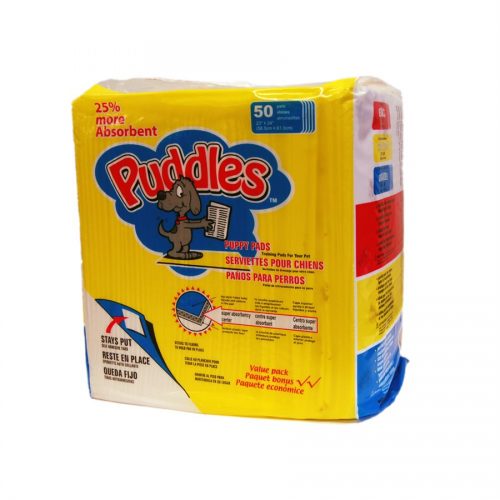 Puddles 23" x 24" Training Pads 50 Count