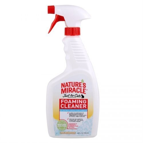 Spectrum Nature's Miracle Just for Cats Foam Cleaner Lemon Scent 24oz