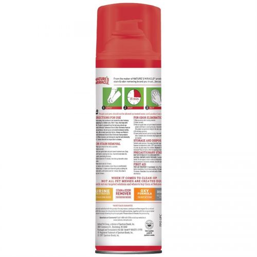 Spectrum Nature's Miracle Advanced Cat Stain & Odor Foam Aerosol 17.5oz