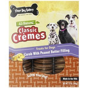 3-Dog Bakery Classic Cremes Chocolate with Peanut Butter 13oz