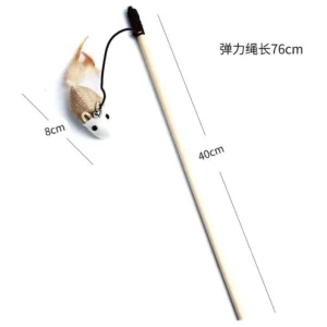 1PC Teaser Feather Toys Kitten Funny Colorful Rod Cat Wand Toys Wood Pet Cat Toys Interactive Stick Pet Cat Supplies - Image 8