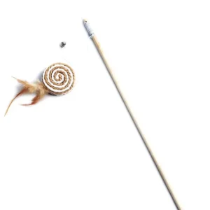 1PC Teaser Feather Toys Kitten Funny Colorful Rod Cat Wand Toys Wood Pet Cat Toys Interactive Stick Pet Cat Supplies - Image 10
