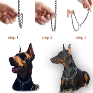 4 Size Stainless Steel Slip Chain Collar for Dog Adjustable Pet Accessories Dog Collar for Small Medium Large Dog Collar - Image 5