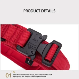 Pet Dog Collar Leash Set Nylon Material Durable Dog Collar Reflective Leash Pet Tactical Training Dog Collar Large Dog Leash Set - Image 4