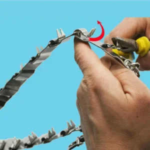 HQ DC01 Stainless Steel 38-68CM Adjustable Dog Training Chain Dog-Collar Choke Chain Pinch Collar For Giant dogs - Image 3