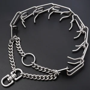 AIGMPETBO Prong Pinch Collar for Dogs Stainless Steels Adjustable Training Collar Ultra-Plus Chrome Plated Pet Pinch Anti - Image 4