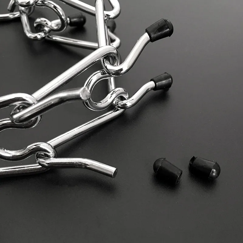 Effective Pinch Dog Training Collar With Comfort Rubber Tips Safe Adjustable Detachable Stainless Steel Pet Prong Choke Collar - Image 5