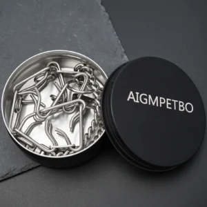 AIGMPETBO Prong Pinch Collar for Dogs Stainless Steels Adjustable Training Collar Ultra-Plus Chrome Plated Pet Pinch Anti - Image 6