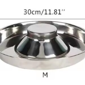 Pet Stainless Steel Dog Bowl Puppy Litter Food Feeding Dish Weaning SilverStainless Feeder Water Bowl Pets Feeder Bowl and Water - Image 7