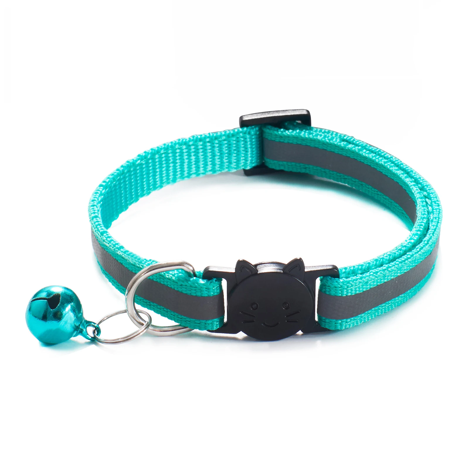 New Colors Reflective Breakaway Cat Collar Neck Ring Necklace Bell Pet Products Safety Elastic Adjustable With Soft Material 1PC - Image 3
