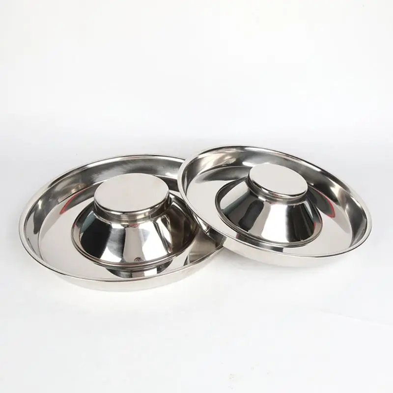 Pet Stainless Steel Dog Bowl Puppy Litter Food Feeding Dish Weaning SilverStainless Feeder Water Bowl Pets Feeder Bowl and Water - Image 4