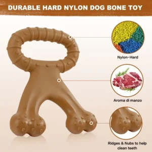 Nylon Beef Flavour Wishbone New Dog Supplies Grinding Teeth Dog Chew Toy Bone Training Puppy Interactive Extreme Tough Dog Toy - Image 9