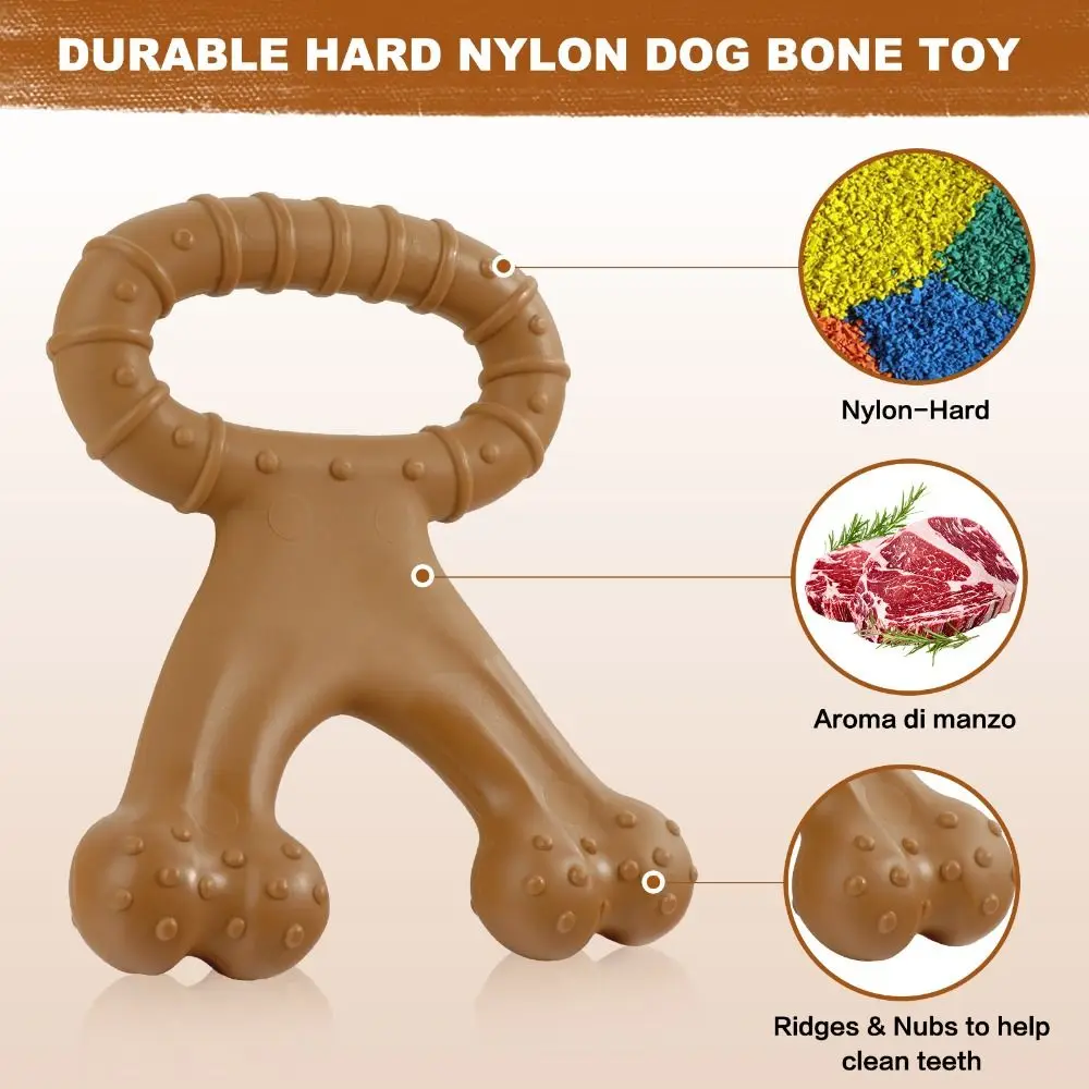 Nylon Beef Flavour Wishbone New Dog Supplies Grinding Teeth Dog Chew Toy Bone Training Puppy Interactive Extreme Tough Dog Toy - Image 9