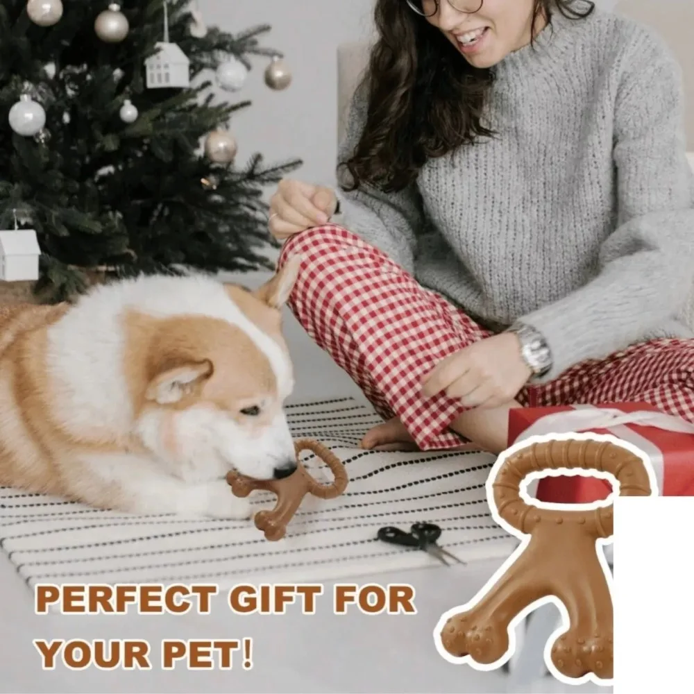 Nylon Beef Flavour Wishbone New Dog Supplies Grinding Teeth Dog Chew Toy Bone Training Puppy Interactive Extreme Tough Dog Toy - Image 3