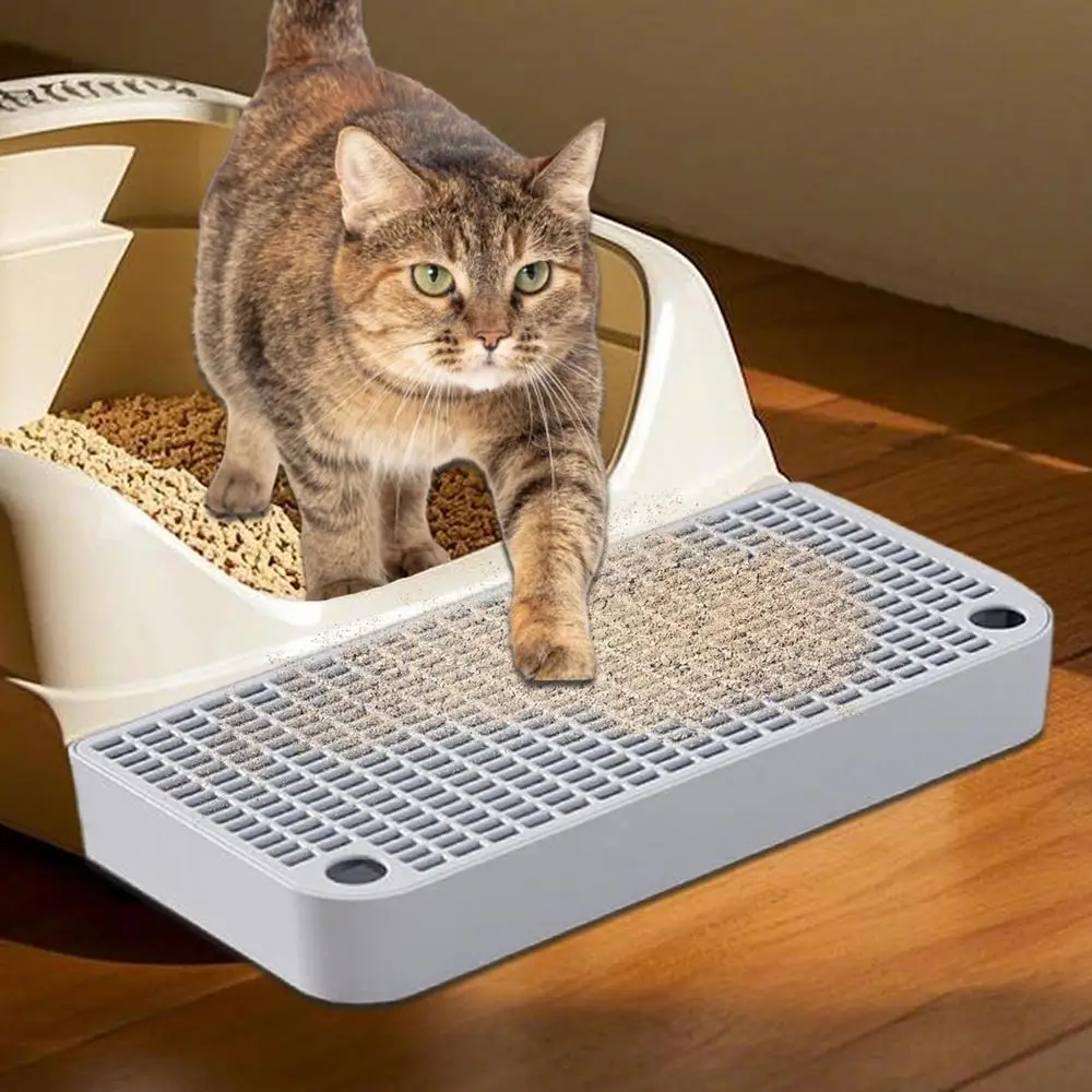 Waterproof Home Kitten Toilet Ramp Pedal with Filter Function Reusable Easy Cleaning Keeps Room Tidy Compact for Home Litter Box - Image 1