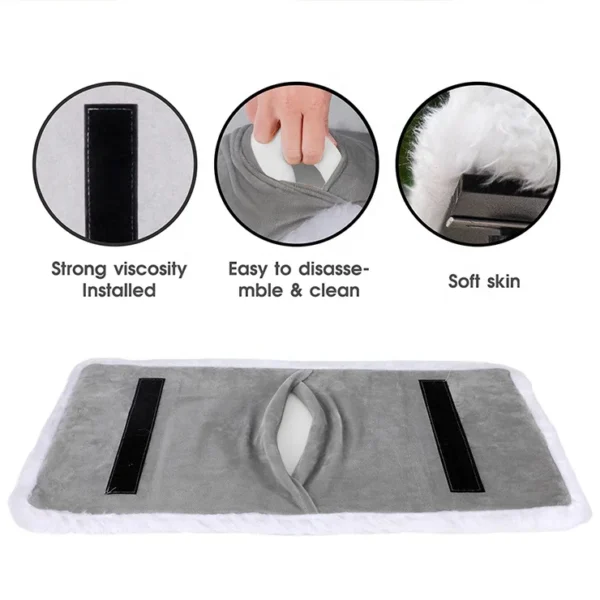 Soft cat window hammock luxury comfortable indoor wall seat mounted window perch for cat capacity of 30 pound