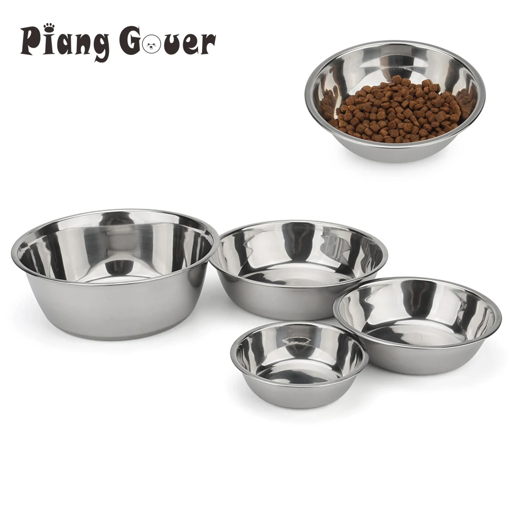 Dog Bowl Stainless Steel Pet Feeding Bowl Cat Food Drinking Feeder Bowl Durable Cheap For Small Medium Big Dogs - Image 2