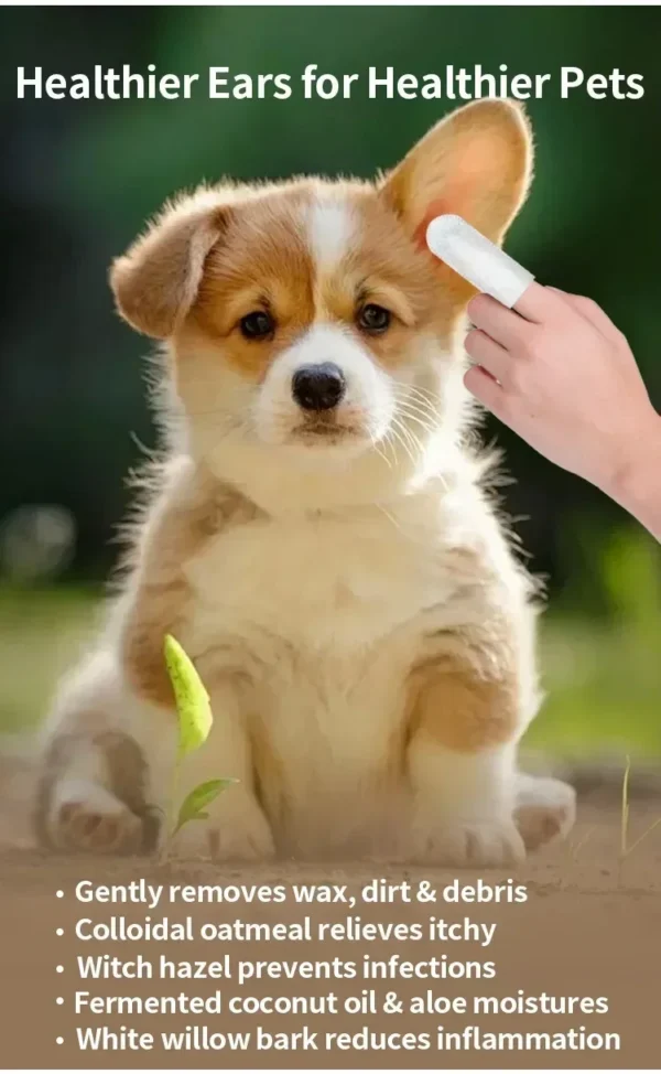 Disposable Pet Cleaning Products Teeth Cleaning Wipes Ear Care Fingertips Ear Mite Removal Cat and Dog Ear Cleaning Pet Products