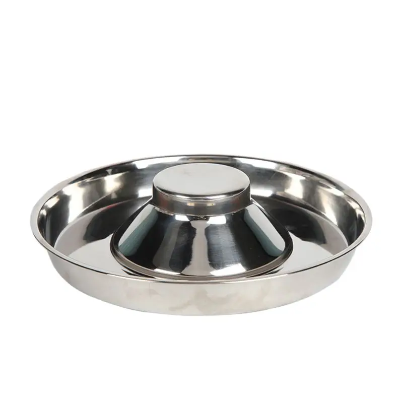 Pet Stainless Steel Dog Bowl Puppy Litter Food Feeding Dish Weaning SilverStainless Feeder Water Bowl Pets Feeder Bowl and Water - Image 5